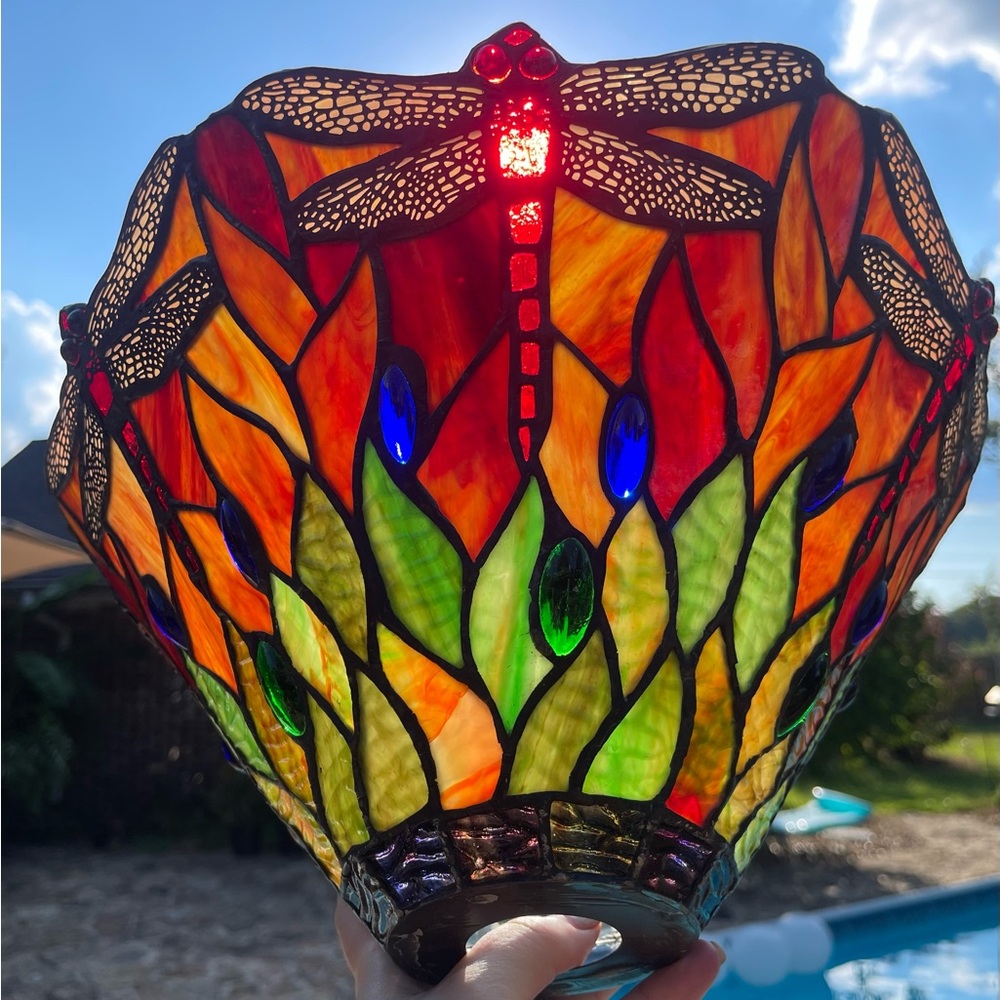 Dale Tiffany stamped shade